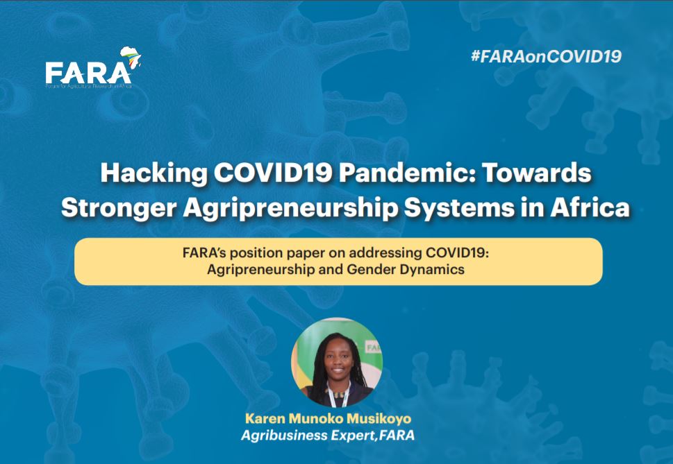 Hacking COVID19 Pandemic: Towards Stronger Agripreneurship Systems in Africa