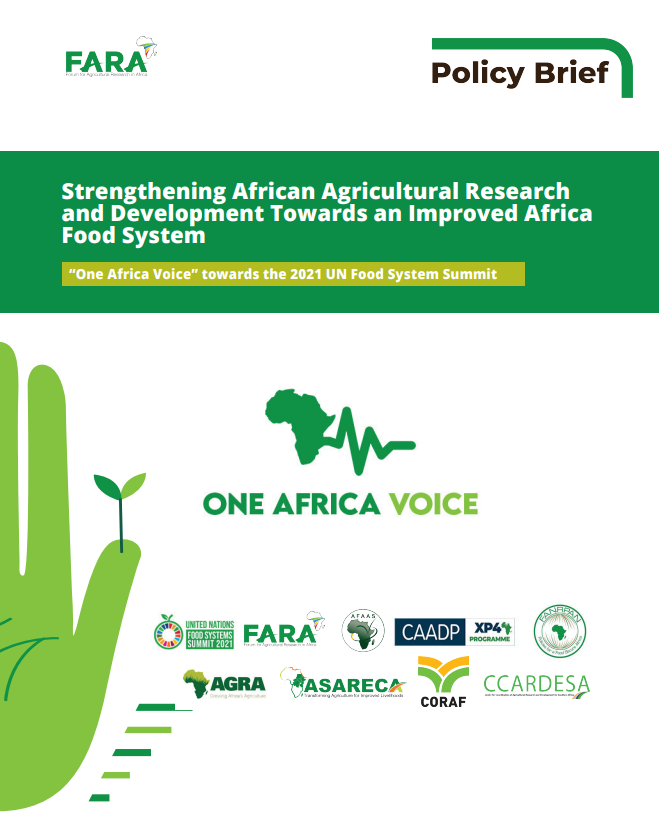 FARA_One Africa Voice in Africa Food Systems Policy brief – English